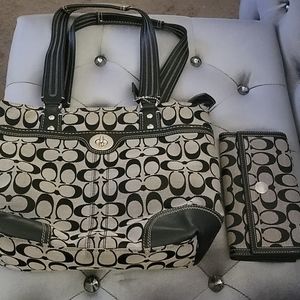 Coach shoulder bag and wallet